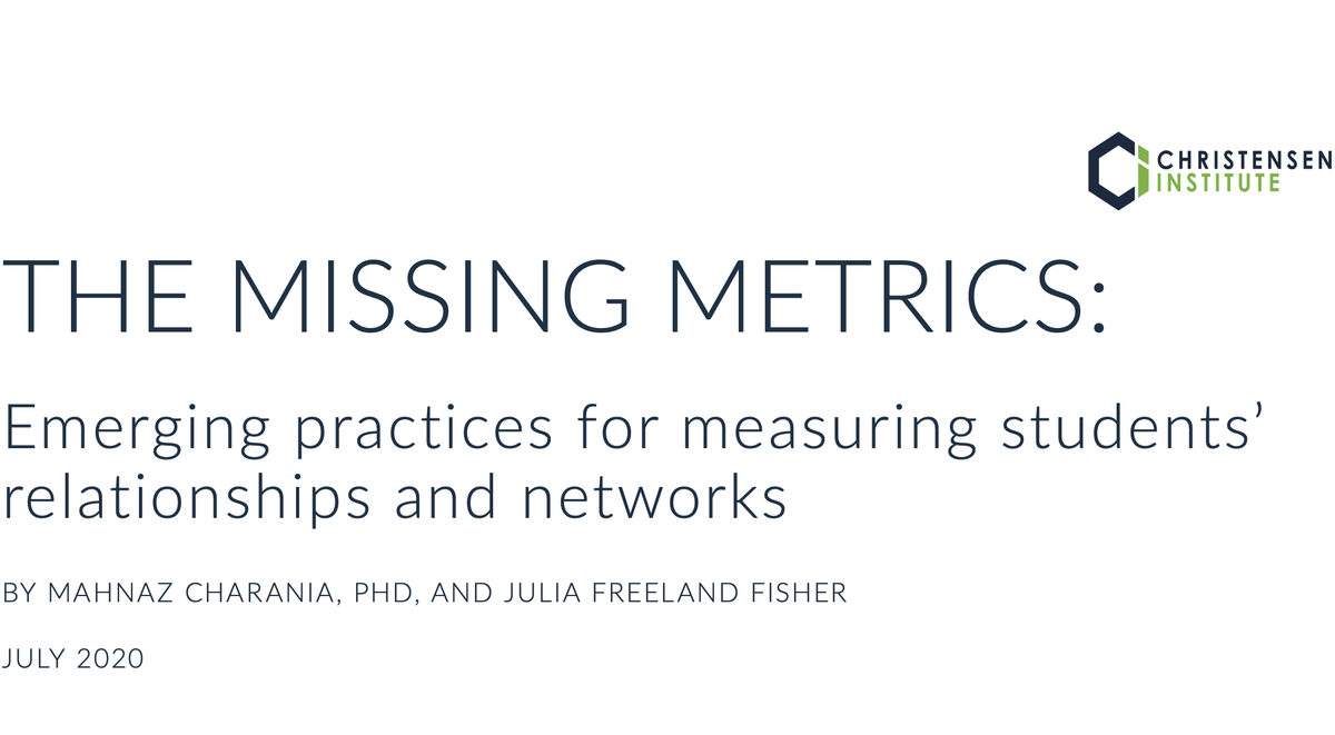 On measuring social capital and why it's important gettingsmart.com/2020/08/measur… via <a href="/Getting_Smart/">Getting Smart</a> <a href="/mahnazcharania/">Mahnaz R. Charania, PhD</a> <a href="/ChristensenInst/">ChristensenInstitute</a>
