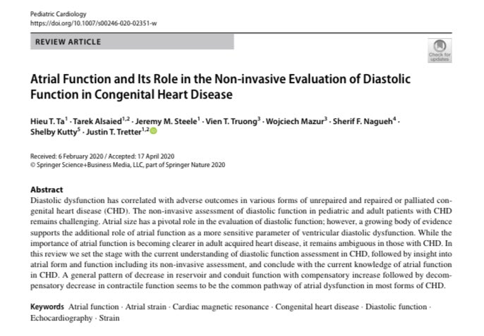 cardiopedhnn's tweet image. Evaluación de la función diastolica auricular x #echofirst y #whyCCT en pacientes con #cardiopatiacongenita 
Revisión. 

Atrial diastolic function in patients w CHD. Review.

doi.org/10.1007/s00246…

#deformidadauricular #atrialstrain #cardiopedia #pedsheart @SISIACOficial