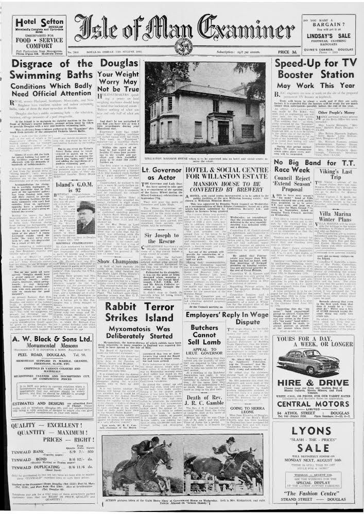 We’re back again with another #thisweekinhistory 🗞 Check out this front page from 1954 👀