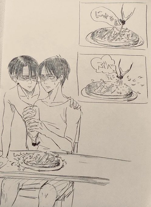 夕飯のお好み焼き、マヨネーズ噴射でかつお節が大散乱…いけると思ったんだけどな… 