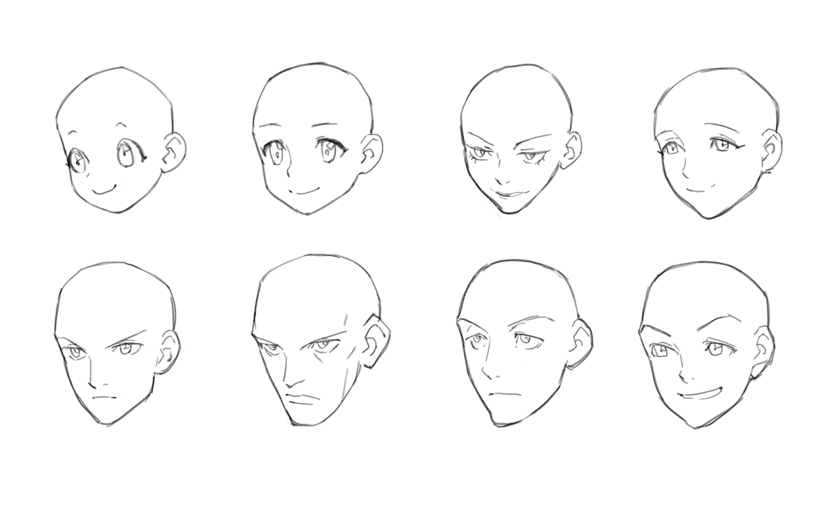 Heads of all of my drawings 