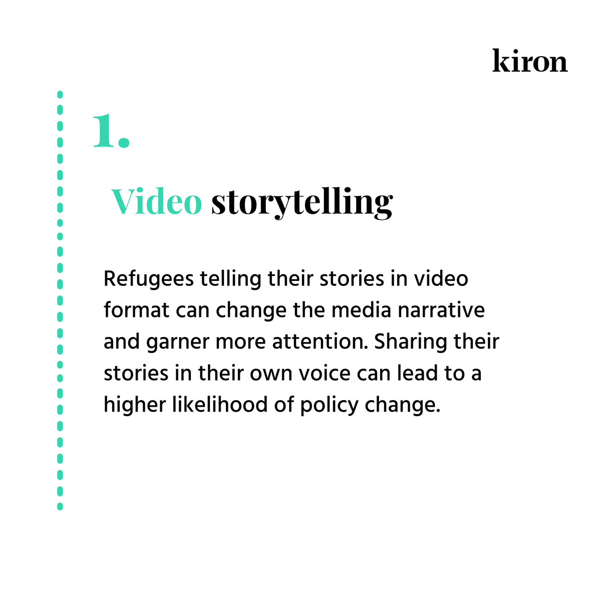 KironEducation's tweet photo. We want refugees to be in charge of their own #narrative and tell their stories in their own words!
Here are 4 ways we can make space for #refugeevoices and reassess ourselves. ⬇️ #AmplifyNow https://t.co/7ptxiXT9ex