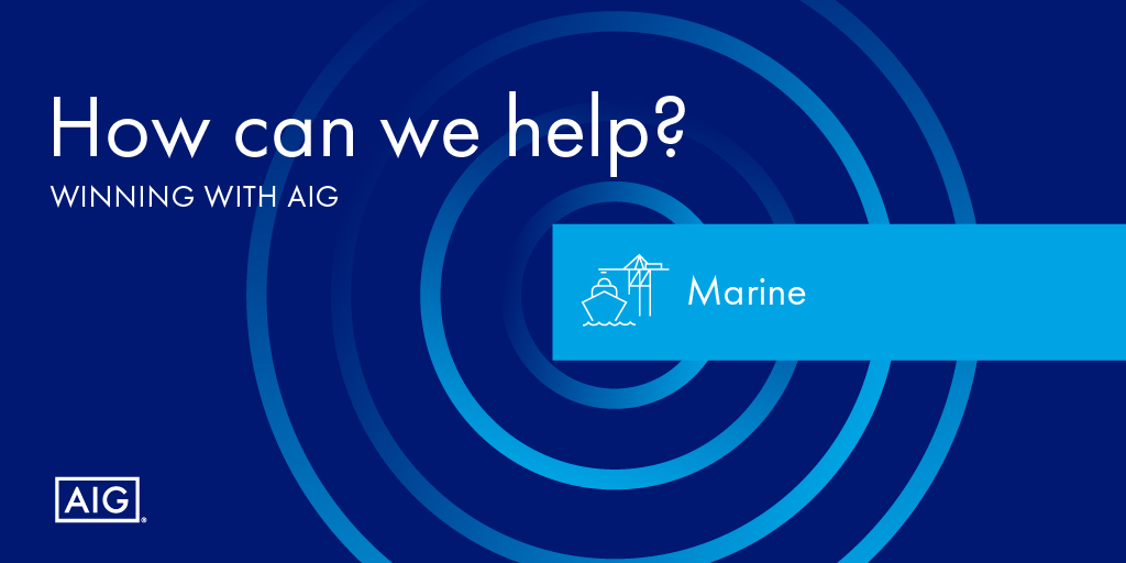 AIGemea's tweet photo. Appetite information, client presentation materials, underwriter interviews & more.
Get the latest information for Marine. How can we help? https://t.co/ZgBLvxG5ny
#riskappetite #winningwithaig #marinecargo #marineliability https://t.co/l5LNokDjnP