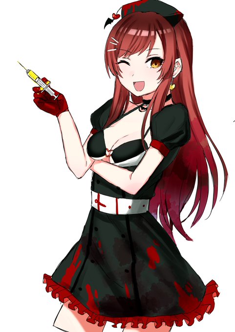 17日目。大崎甘奈。不穏な黒ナース。#大崎甘奈 