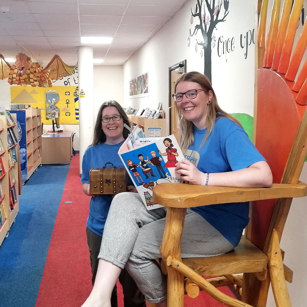LowestoftLib's tweet image. Two of our fabulous staff.. Two of many who have been putting on amazing online content on Facebook.com/lowestoftlibra…. Check out our Songtimes, Storytimes and Book reviews. #lowestoftlibrary #suffolklibraries #storytime