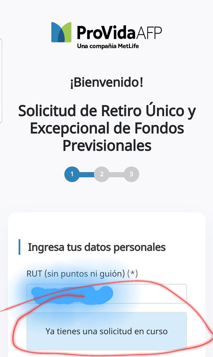 asrodriguezm's tweet photo. @AFP_Provida Quiero una solución! No es posible que me rechacen mis 4 solicitudes siendo que ingresé todos mis datos correctos y mi CI esta vigente!! Y tampoco dejan hacer de nuevo el trámite. https://t.co/wX3zijKOfO
