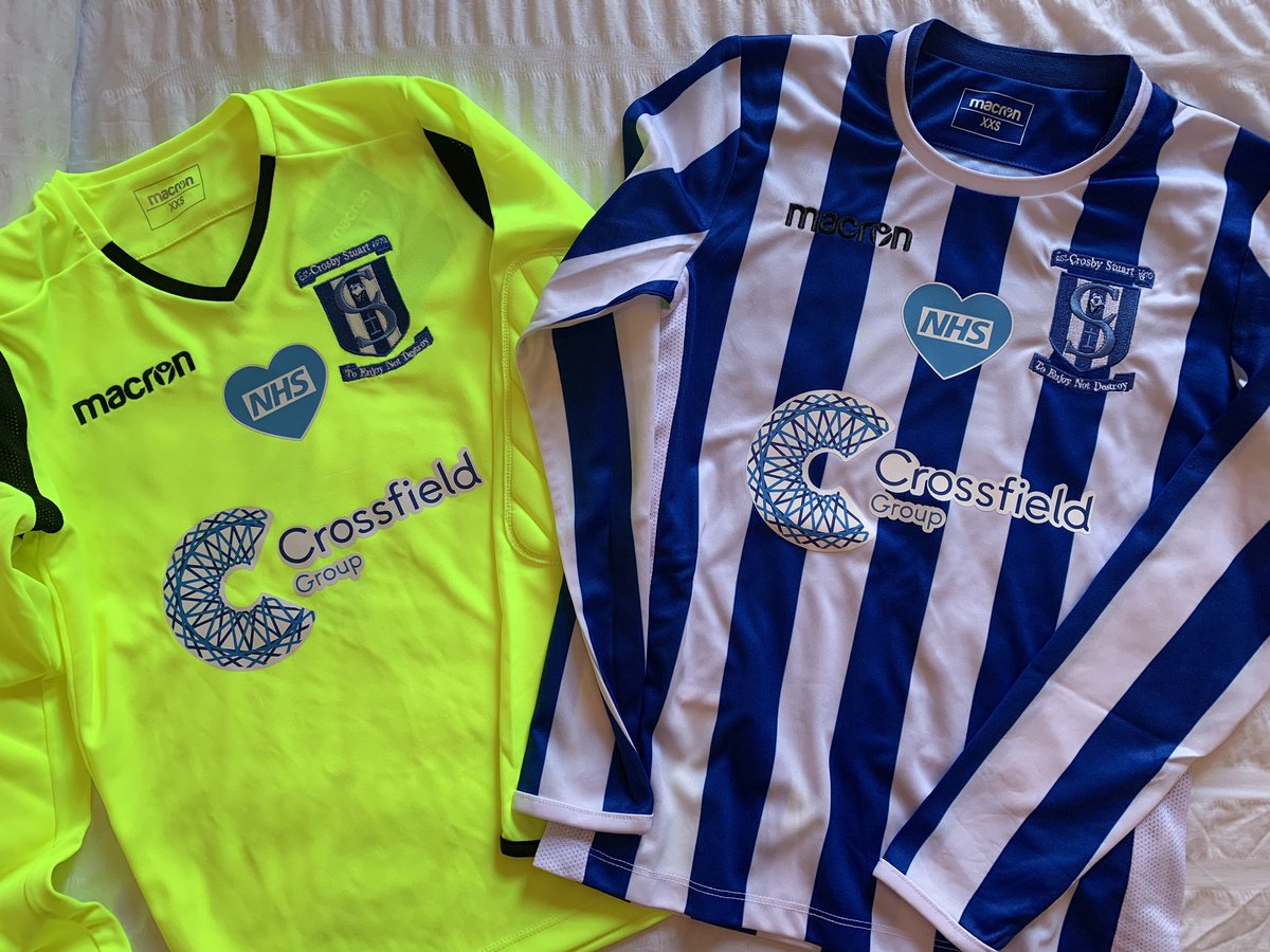The team will proudly represent the NHS patch on there kit for this coming season. Just our appreciation for all there hard work over the last few months. <a href="/NHSuk/">NHS</a> <a href="/NHSEmployers/">NHS Employers</a> the boys can’t wait to start again so hopefully we’ll be back in September 🙌⚽️🔵⚪️ <a href="/Crossfieldltd/">C</a>