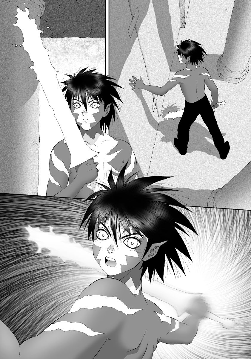 オイラの単行本「かごめかごめ」から
台詞フキダシ擬音無し絵その,57
ほとんどのページに悪あがき修正をしています
閉じ込められた鬼のシーンのバック…真っ黒にした方が効果があるからで決して時間が無くて手抜きしたわけじゃないのです_φ(。_。*)ヵキヵキ