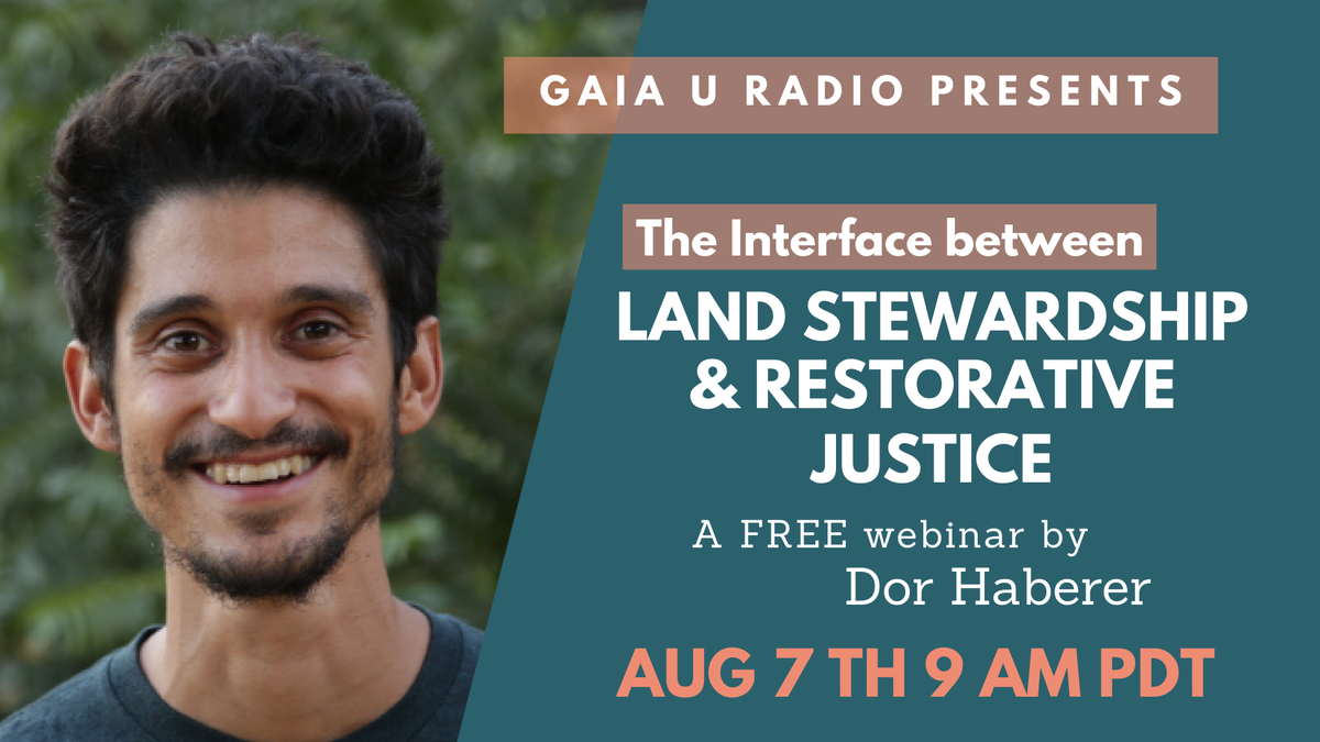 Gaia_University's tweet photo. During this interactive webinar with MSc candidate Dor Haberer, we will explore how Restorative Justice can become integrated into ecological and social projects around the world.
https://t.co/2u9pZcKfiU

#restorativejustice https://t.co/Pg5eCKO8ym