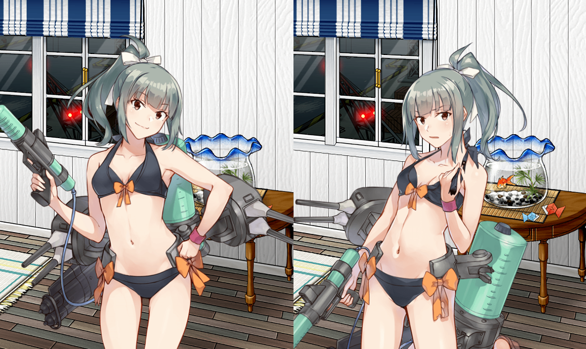 やったー!水着祭りだ!みんな超かわいい……そしてリシュリュー美人過ぎる… 