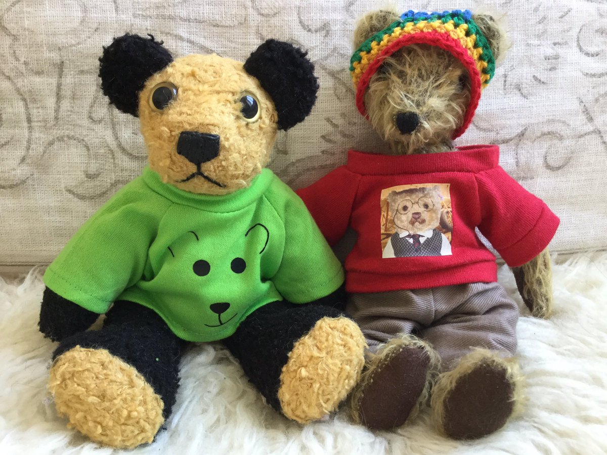 Bjorn and Dexter are thinking of their wonderful friend,  Grandpaw Toddy on this sad day. #Toddyshug