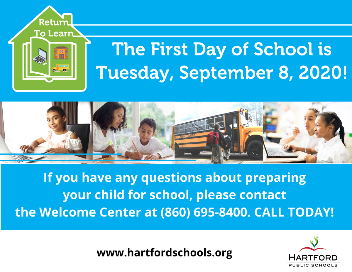 The first day of school for students will be September 8, 2020. The HPS Return to Learn and Accelerate Plan will allow us to adjust quickly as public health conditions change and as we receive feedback from our community.  Read the plan here: bit.ly/30hBIba