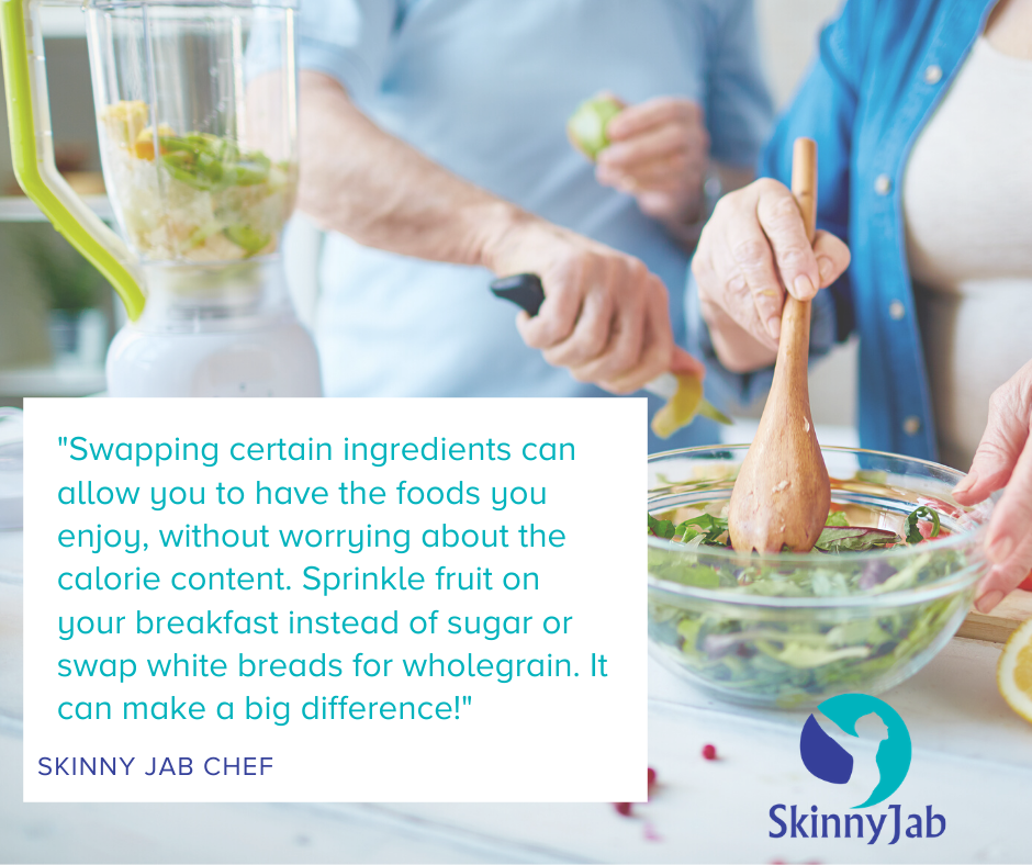 #Weightloss doesn't have to mean removing meals you enjoy, you can always substitute to make a #healthy alternative. Our Skinny Jab #chef helps create the personalised dietary programmes for every patient alongside our clinical expert, to create an effective meal plan for you. 🙌