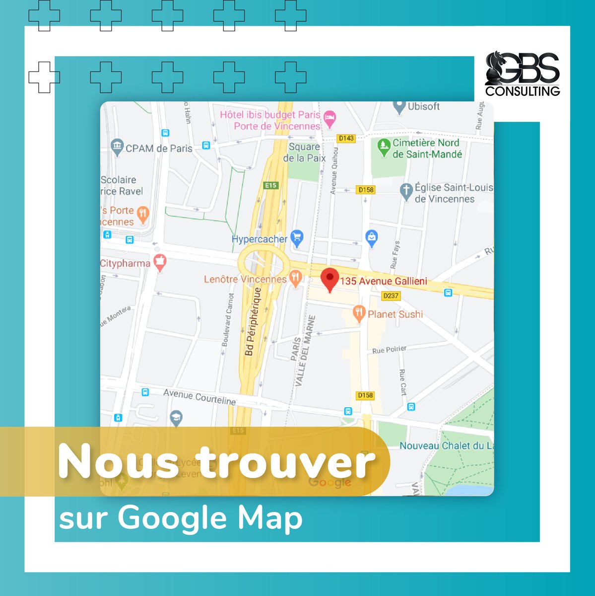 GBSConsulting's tweet photo. Voici comment nous trouver :
135 Avenue Gallieni, 94160 Saint-Mandé

#GBSconsulting https://t.co/su2WGgim0s
