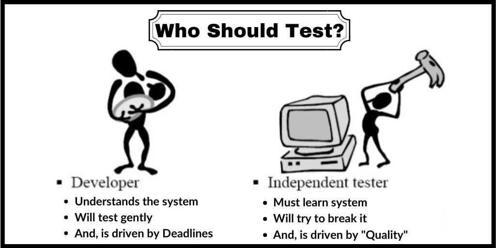 BugRaptors's tweet photo. It is said that #developers can be #testers, but they shouldn't be testers."
What do you think? Let us know.
#softwaretesters #developers #developersvstesters #softwarequalityassurance #softwaretesting #qualityassurance #Quality #qualitycontrol #DevLife https://t.co/5kb7VZBVfF