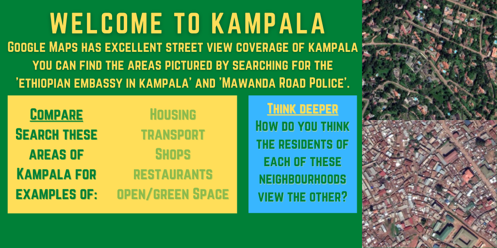 GeoThinkable's tweet photo. 🌍Africa on the Equator🌍
Day Five: 🇺🇬 Welcome to Kampala 🇺🇬 (2/2)
#geothinkable #Kampala #Uganda #geographyteacher #geographyteacher #LearnFromHome #googlemaps https://t.co/IS2yZS3q92