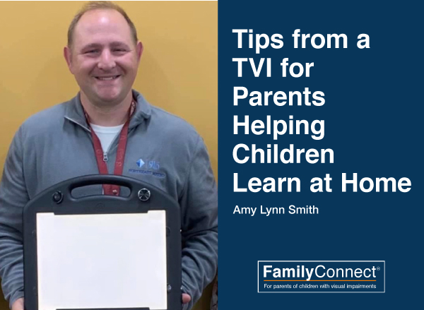APHConnect's tweet photo. We're gearing up for another school year! Here are some tips from a TVI for educating your student at home. https://t.co/S0ODV7vmlB (by @alswrite) #TVI #Blindness #LowVision https://t.co/Ojzx0zXWES