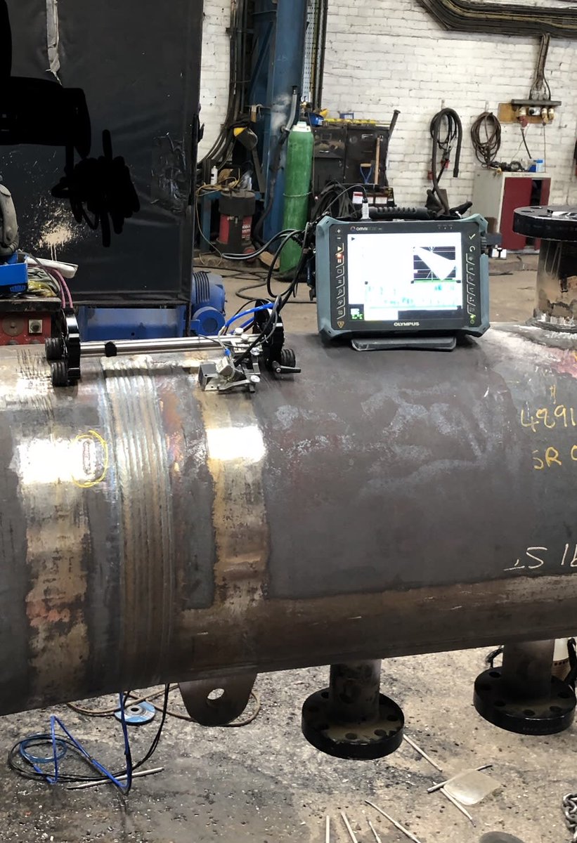 This is a 70mm thick vessel we have inspected using Phased Array in accordance to PD 5500. All inspection plans, procedures, technique sheets, setups, calibrations and reports are code compliant and completed in-house. Contact the team to see how we can help with your projects.