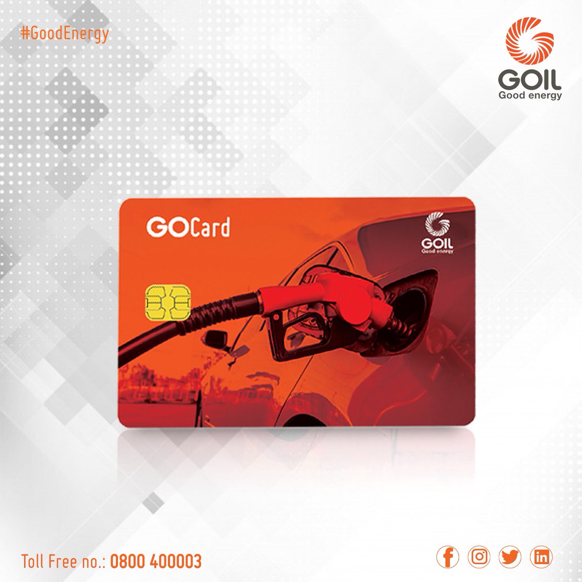 GOIL_Official's tweet photo. Let's make this new month a GO Manage one! The GOCard puts you in control by offering card limits and usage limit features.Get yours today! #GOCard  #GOManage  #GOCashless https://t.co/7PBPT7sgTP