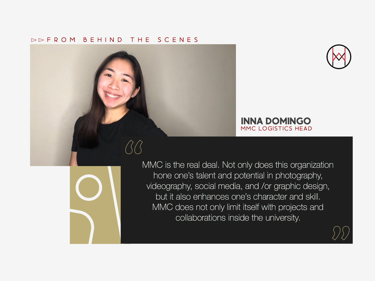 uapmmc's tweet photo. Read these testimonies from our senior members, core members, and alumni on their experience with MMC throughout the years.

#MMConnected
#SeeWithMMC
#MakingMomentsCount
#UNITASThroughMMC

Graphics by Gabe Quizon
Captioned by Nicole Gonzaga

(2/2) https://t.co/lb2uklg44V