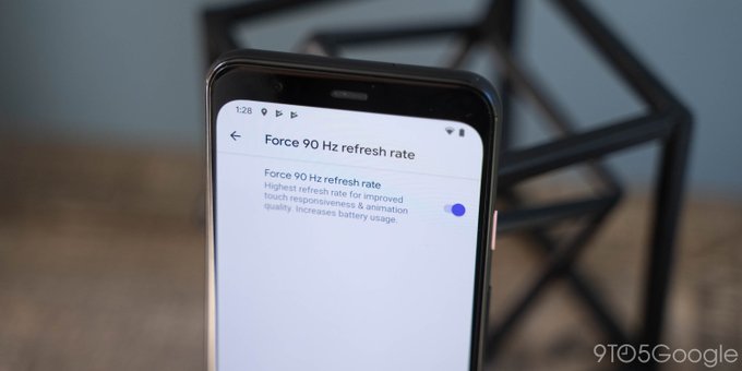 RaghavTechie's tweet image. Ability to 'force' 90Hz refresh rate returns with Android 11 Beta 3 .

#android11r