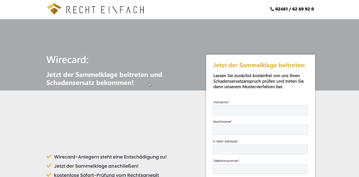 Neues #Partnerprogramm bei #SuperClix: Der #WireCard-Skandal bei Recht-Einfach - IVR Institut für VerbraucherRechte. 20 Euro/Lead !
Mehr Infos: clix.superclix.de/partnerprogram…