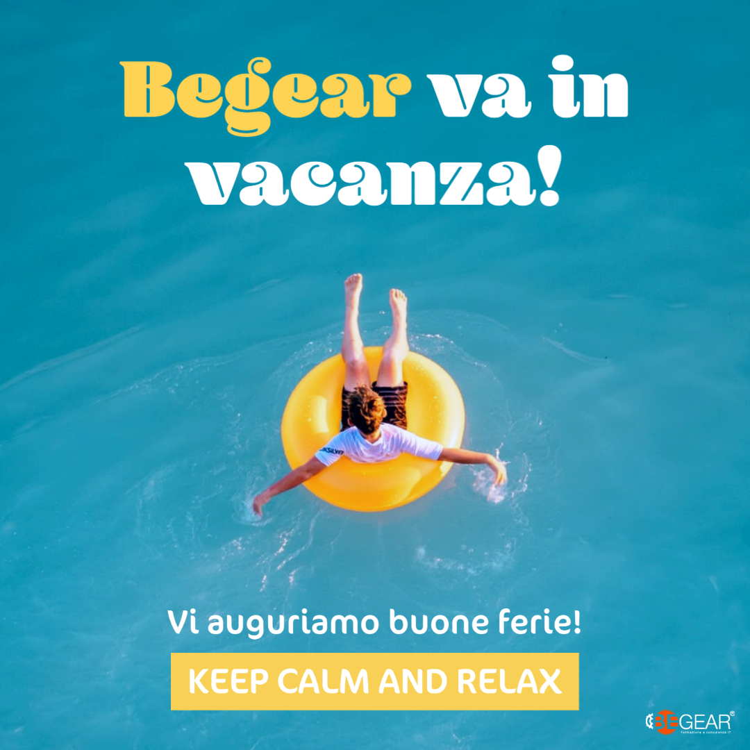 BegearSrl's tweet photo. Oggi…
✅Spegni il PC
✅Stacca la spina
✅Libera la mente dal lavoro
🚀E vai in vacanza!
Viaggia, rilassati e divertiti!

🤿🏝⛱Buona estate da Begear, ci rivediamo il 24 agosto super carichi! 

#BuoneVacanze https://t.co/6jiXWHgbJl