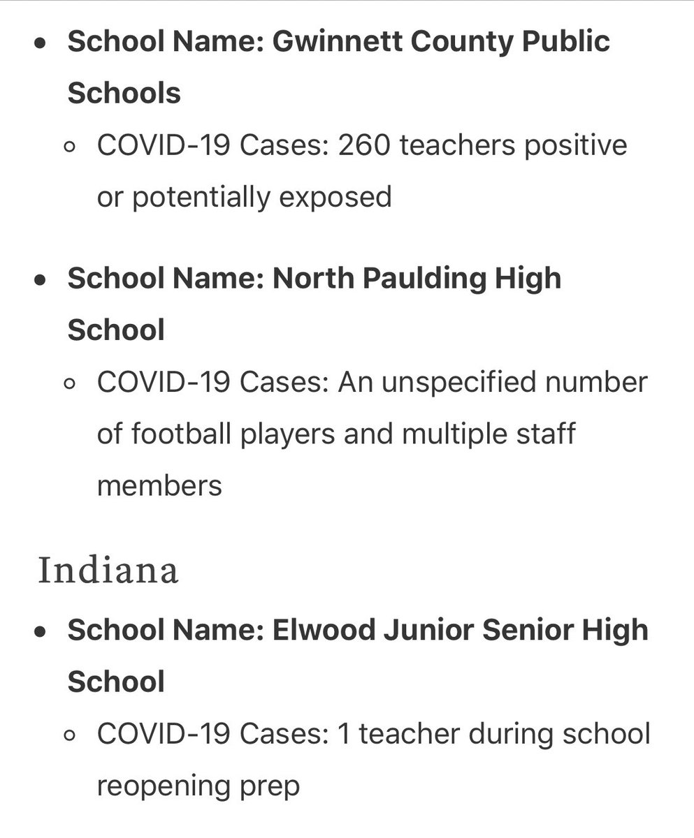 All These Schools Reopened and Then Had COVID-19 Outbreaks | via  @FatherlyHQ  https://www.fatherly.com/parenting/all-these-schools-reopened-and-then-had-covid-19-outbreaks/