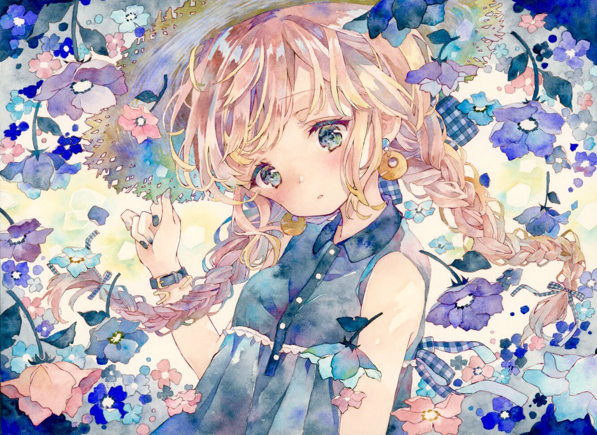 優子鈴 ゆこりん 透明水彩 A Twitter お花描くの大好き ブワアア 花の日なので花の作品をﾌﾞﾜｱｱって載せる 透明水彩