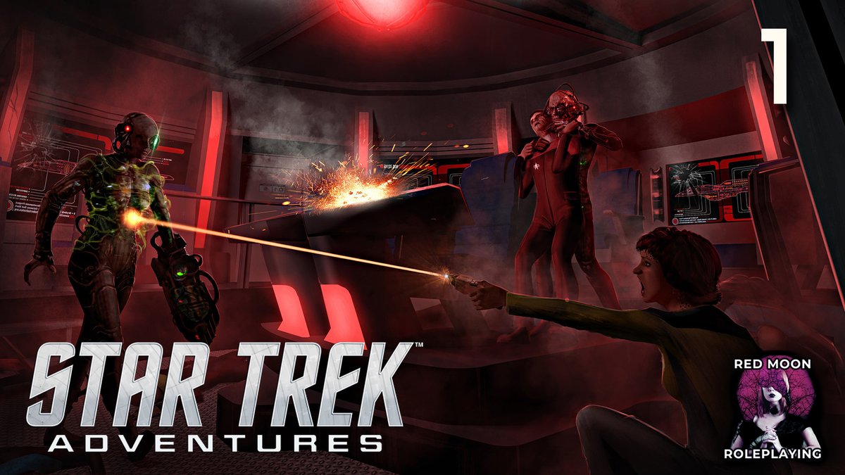 RedMoon_RPG's tweet photo. We had the pleasure of playing @Modiphius' Star Trek Adventures with none other than @RPGWebby as our Gamemaster and @Spelmamma as a guest player. Join us on the Intrepid class USS Berlin as we unearth things that should have stayed buried. #StarTrek https://t.co/TYDPQoDqQD https://t.co/MnTRNo2NlP