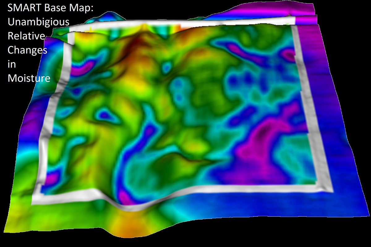 michaeldunnCCA's tweet photo. Multi-year analysis of #NDVI actually had a respectable correlation to gravimetric moisture (0.55) at 1/4 acre grids, but the 3D overlay illustrates why we still prefer zones based on high resolution #Soil data to reduce ambiguity.
#BeyondNDVI #PrecisionAg #Imagery https://t.co/o8pGarCKlK