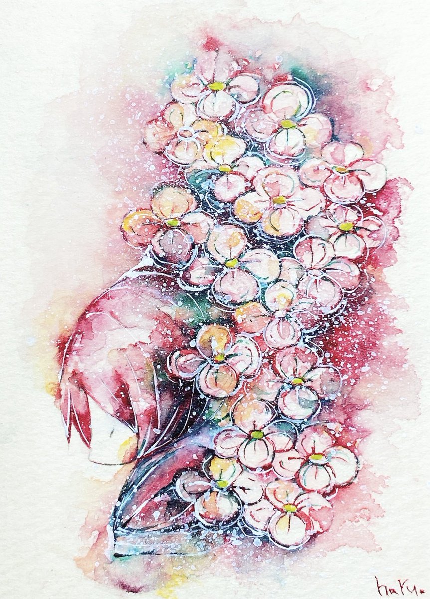 「#花の日なので花の作品をブワアアって載せる
花の日! 」|晴/作業中のイラスト