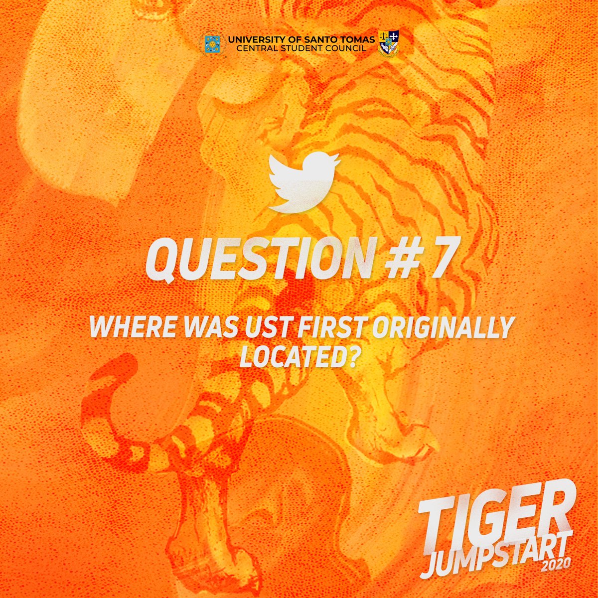 ust_csc's tweet photo. Where was UST first originally located?
#CSCTigerJumpstart2020 https://t.co/XZ4n1wDLUe