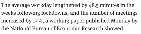 Any changes will always favor the business's interests unless the workers in the business can push for their own needs. We see that in the new studies showing that the commute time has not been gained by the workers. It has been eaten up by meetings. https://www.seattletimes.com/business/data-shows-remote-work-really-does-mean-longer-days-and-more-meetings/