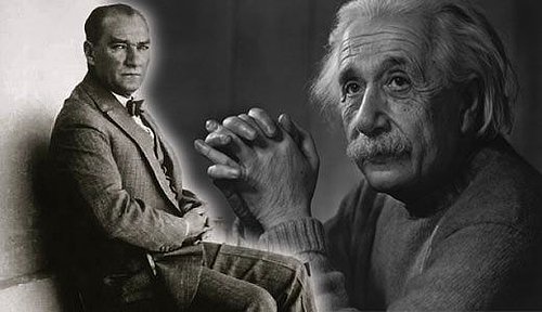 Einstein Atatürk'e mektup yazarak 40 tane öğrencisini Nazi zulmünden kaçmaları için Türkiye'ye okumaya göndermiştir. Mektupta İsa Atatürk'e "Dünyanın en büyük lideri , ben Einstein" diye bahsetmiştir.