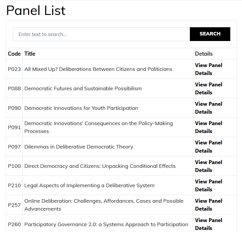 Rikki_Dean's tweet photo. The Democratic Innovations Section has 15 virtual panels @ECPR this year, covering the full gamut - referenda, mini-publics, participatory governance, deliberative systems ++. A testament to the field's desire to share their work. Details at: https://t.co/oc6P5LzcWw #ecprvgc20 https://t.co/wrHkQax4ga