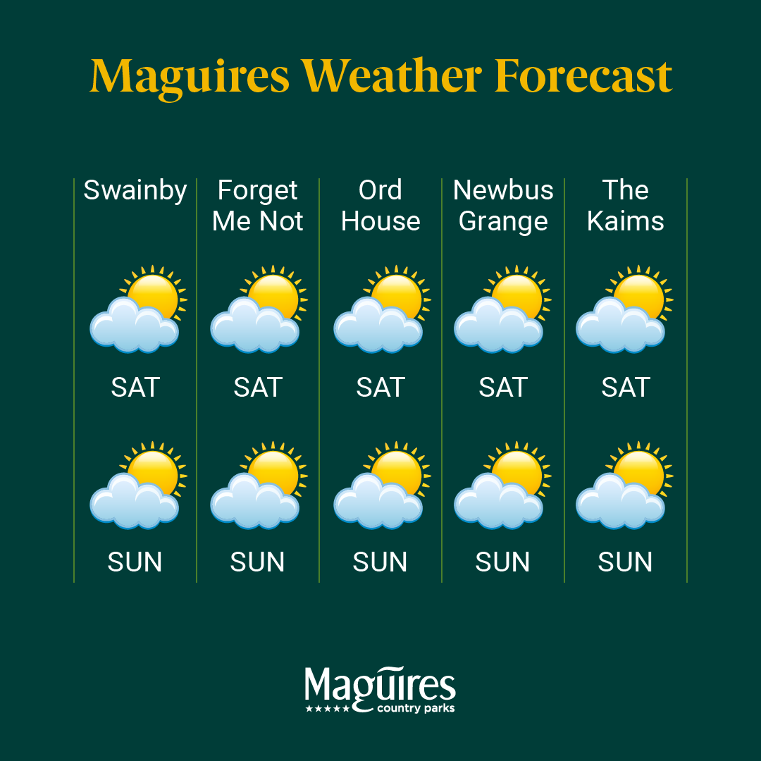 MaguiresCountry's tweet photo. Off to your holiday home this weekend?
We’re back with another Maguires Weather Forecast so you know exactly what to pack 🧳
#BestAugustEver https://t.co/46Jq1ffLmw