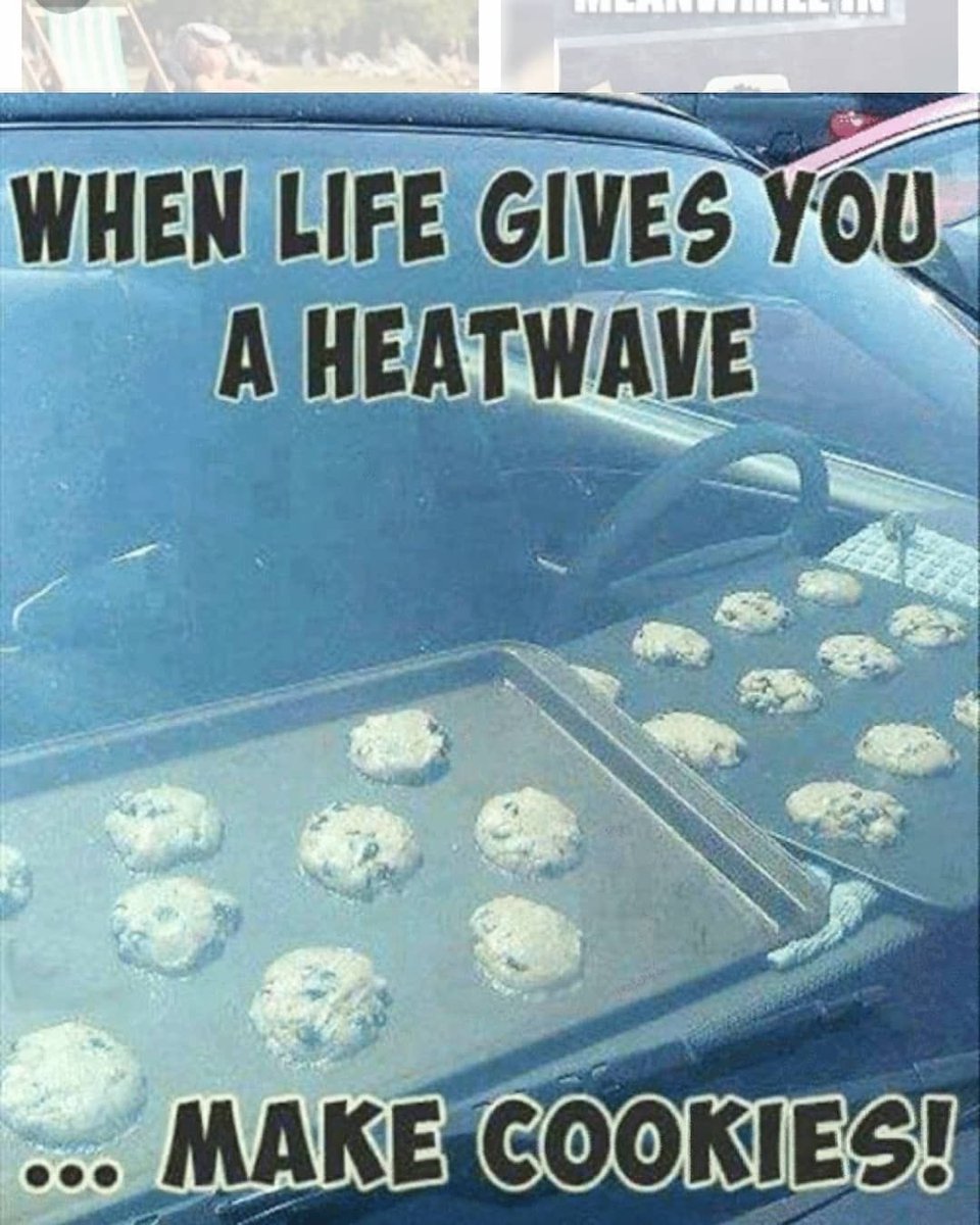 Now that’s a good idea for something to do in this desert heat today lol #heatwave #britishsummer #cookies