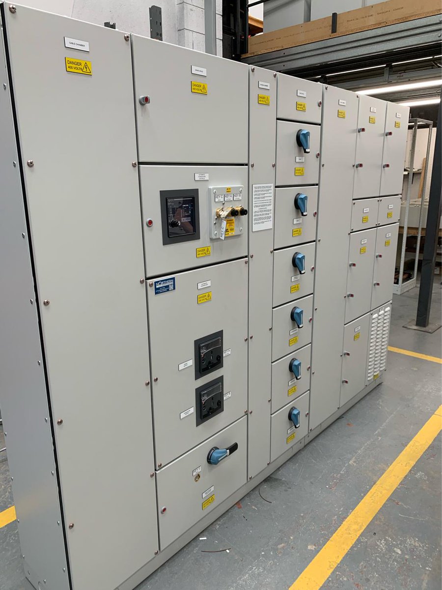 NorthSwitchgear's tweet photo. Form 4 Type 2 LVAC Switchboard complete with Castell Locking system for generator connection.
Due to be installed at a new Electricity Substation and Grid Connection Facility in Chesire.
#electricalengineering #schneiderelectric #LVSwitchboard https://t.co/ykvpzBT1bl