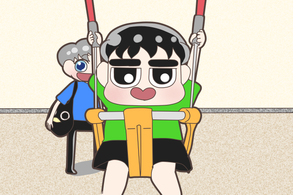 「2歳児ディオちゃん、ブランコに乗る

#Chanyeol
#Kyungsoo 」|🍚さがる🍚のイラスト