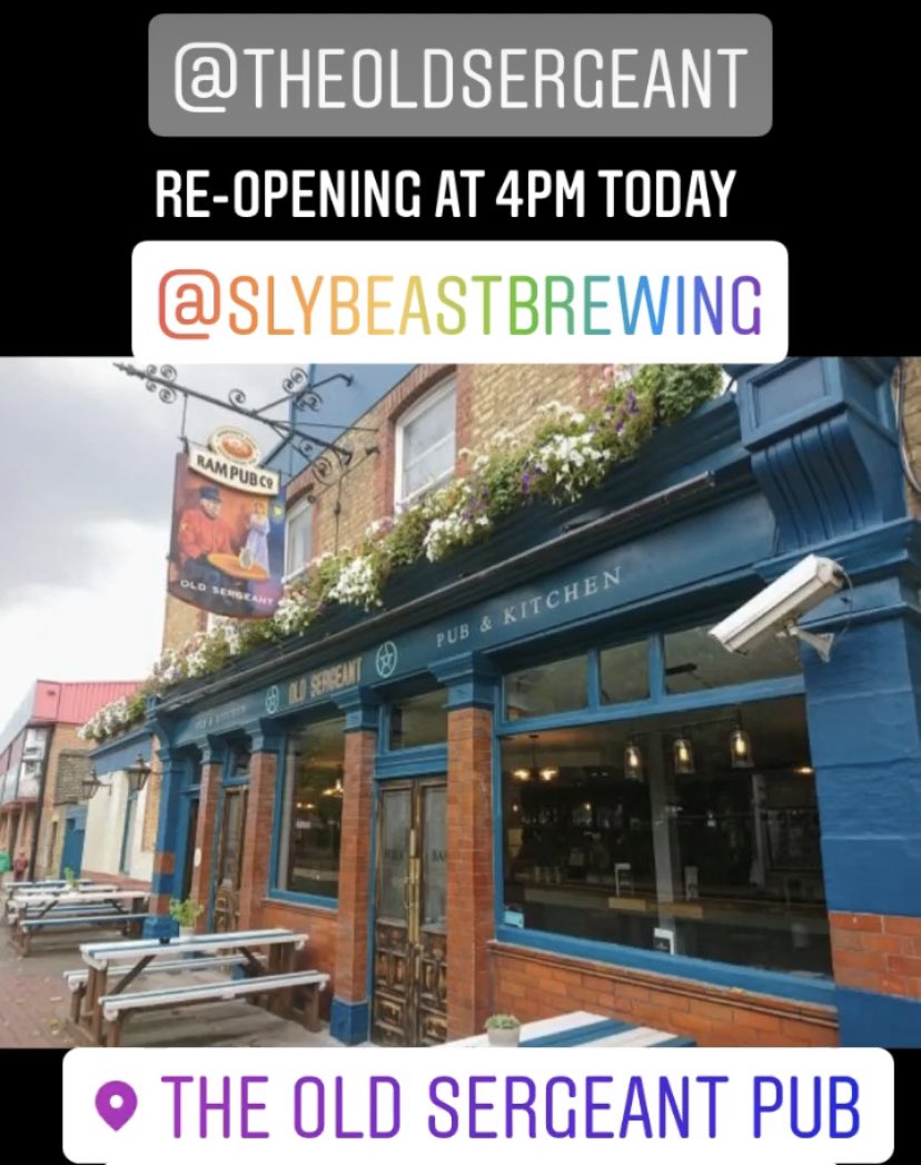 Re-opening today at 4pm #wandsworth #earlsfield #southfields #sw18 #wandsworthtown @RamPubs @YoungsPubs @wandbc @BusinessWandBC @SlyBeastBrewing @TryTagRugbyUK @SAWildDogsRugby