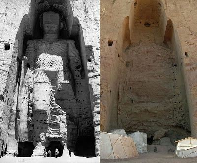 For instance, the Buddha images from Sarnath differed in several ways (as robes have no folds) from those of Mathura. The spectacular Bamiyan Buddha sculptures which were tragically destroyed by the Taliban too belonged to this period.