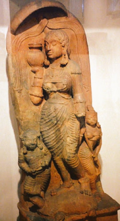 They carry aesthetically impressive depictions of the activities of the rulers. At many places such as Kaushambi, Rajghat, Bhita, and Mathura, terracotta figurines and plaques have been found.