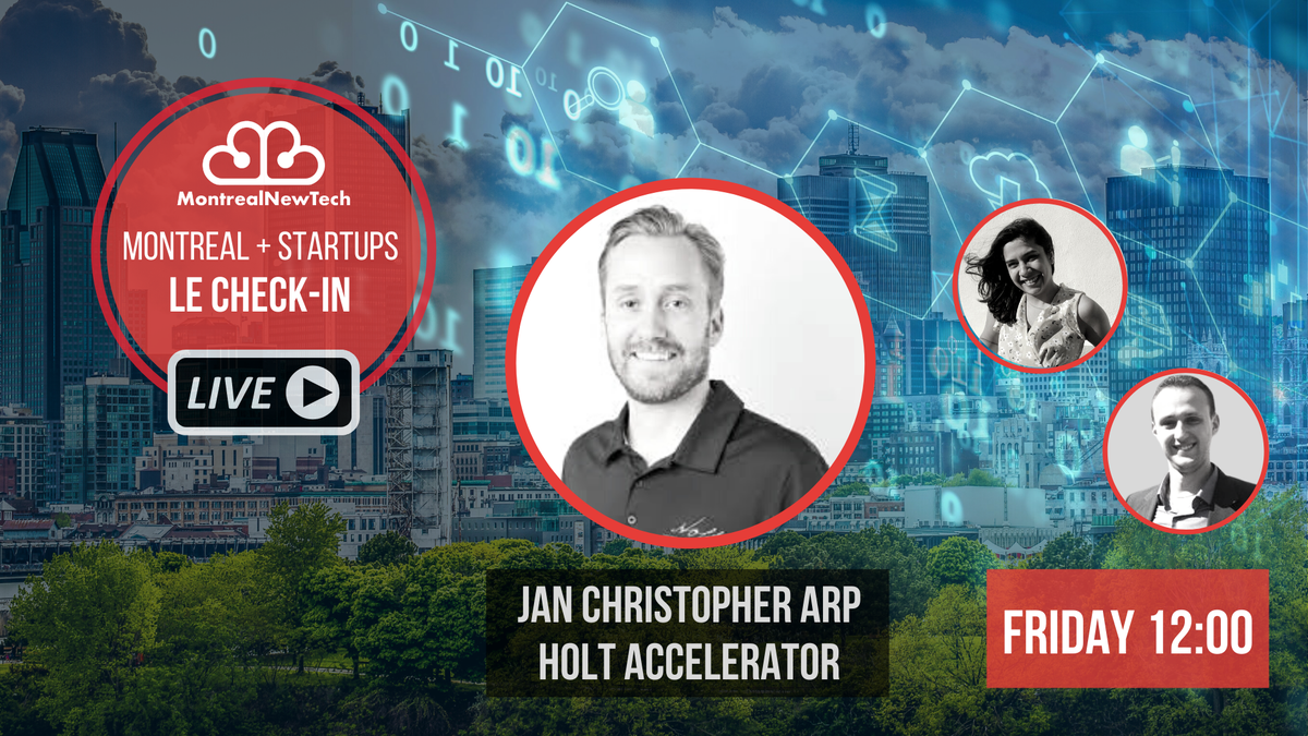 HoltXchange's tweet photo. Today, Jan Arp, managing partner at Holt, will give you a rendez-vous at noon for "Le Check-In" of @mtlnewtech! Tune in as he talks about #Holt2020 and the work we've been up to https://t.co/So3F2GtVvZ
#HoltAccelerator #Fintech #HoltAccelerator #FintechRenaissance https://t.co/6joClcZ2mU