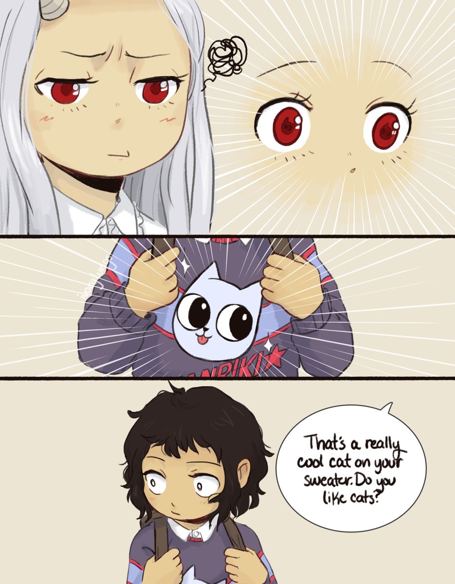 ivorylungs's tweet photo. Bal asked for Eri and tiny Shouta interacting so naturally.... that resulted in a 9 page comic (it was 10 but I moved some things around)

Shouta got hit with a quirk!

#bnha #eri #aizawashouta #eraserhead (part 1 of 3) https://t.co/6Uz5BSxHr1