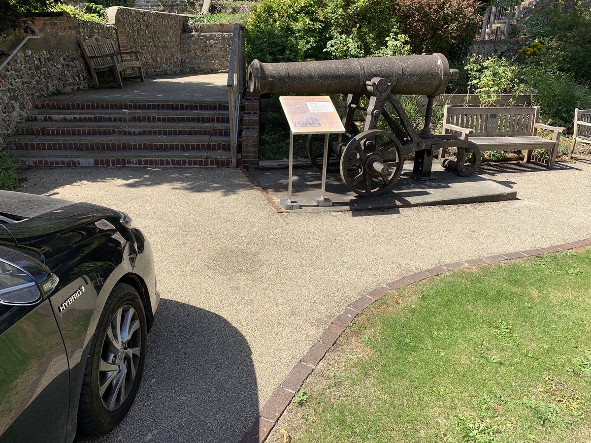 And so to Lewes Castle - quite a cool place to park...  #SussexTour