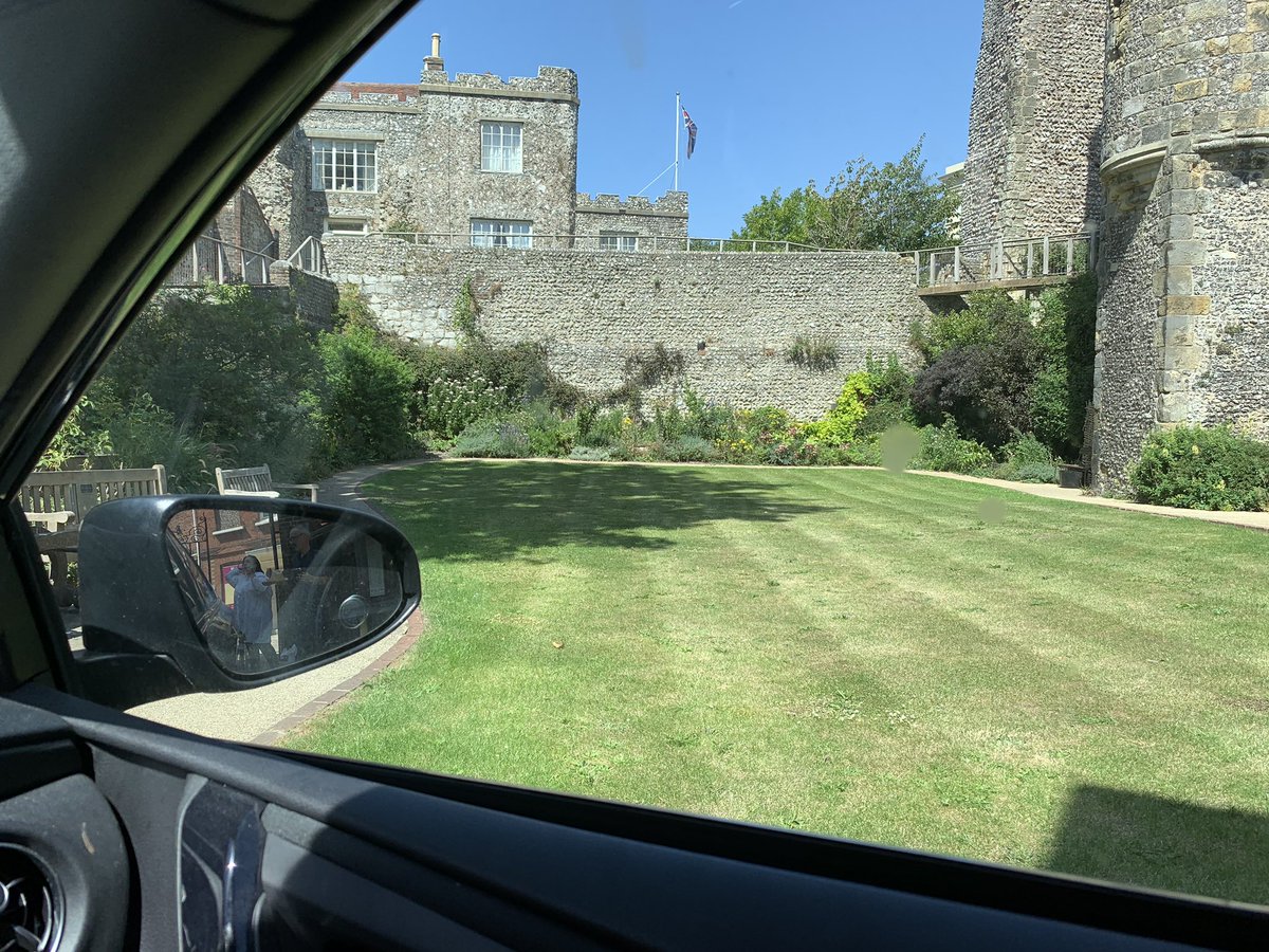 And so to Lewes Castle - quite a cool place to park...  #SussexTour