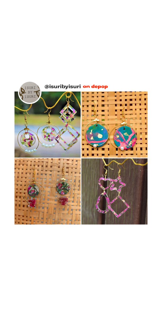 IsuriJ's tweet photo. Hi I’m Isuri 😊😊😊 and I primarily work with epoxy resin and clay ✨✨✨ check me out on Depop (https://t.co/SWKMX8G0yN) 🌺💫🌺Etsy (https://t.co/Dw3dphXciB) 🌺💫🌺 and Instagram: https://t.co/0GkIfwgLoL https://t.co/W38v8DqGsS