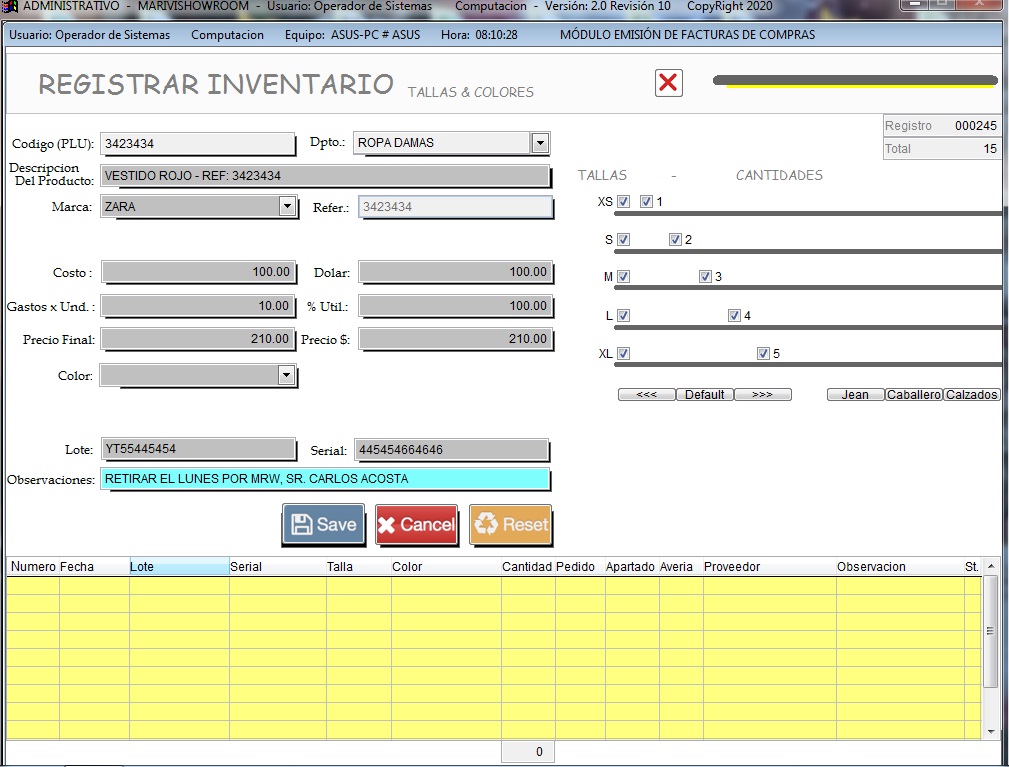 SISTEMA_EXPERTO's tweet photo. SOFTWARE ADMINISTRATIVO TIENDAS FASHION DE ROPA, SISTEMAS EXPERTOS, C.A. ., CASA DE SOFTWARE, 0414-623-86-72, WHATSAAP 0416-466-47-64 https://t.co/D62rkeAoZL