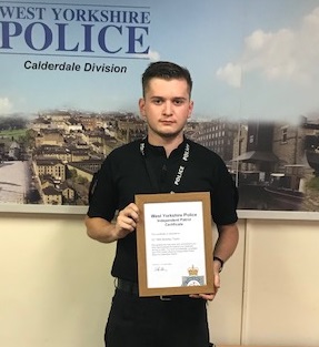 Calderdale Special Constabulary (@wyp_cdspecials) on Twitter photo Congratulations to SC Brad Taylor who recently achieved IP status. Brad is an enthusiastic & dedicated officer and thoroughly deserves reaching this landmark as a Special Constable.
<a href="/WYP_Specials/">WY Police Specials</a> <a href="/WYP_Halifax/">West Yorkshire Police - Halifax</a> <a href="/WYP_CldrValleys/">West Yorkshire Police - Calderdale Valleys</a> Congratulations to SC Brad Taylor who recently achieved IP status. Brad is an enthusiastic & dedicated officer and thoroughly deserves reaching this landmark as a Special Constable.
<a href="/WYP_Specials/">WY Police Specials</a> <a href="/WYP_Halifax/">West Yorkshire Police - Halifax</a> <a href="/WYP_CldrValleys/">West Yorkshire Police - Calderdale Valleys</a>